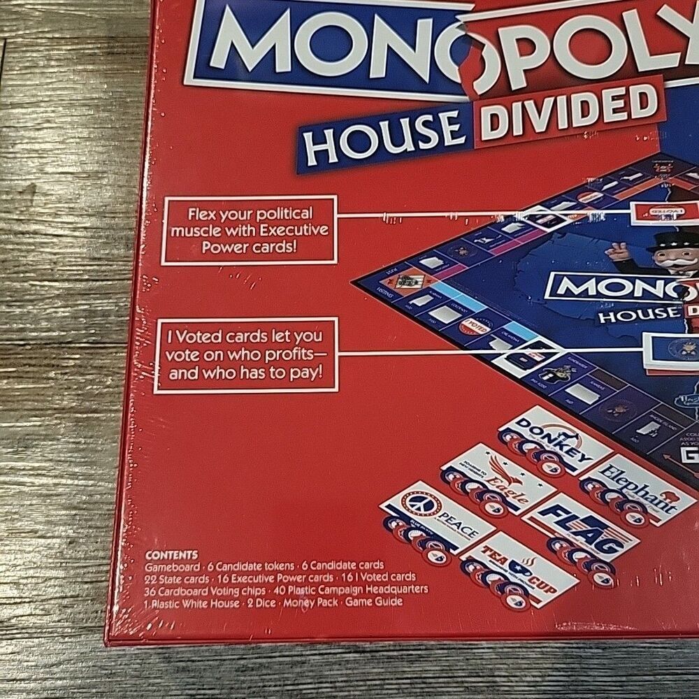 Hasbro Monopoly 2019 House Divided Political Board Game - Picture 6 of 7
